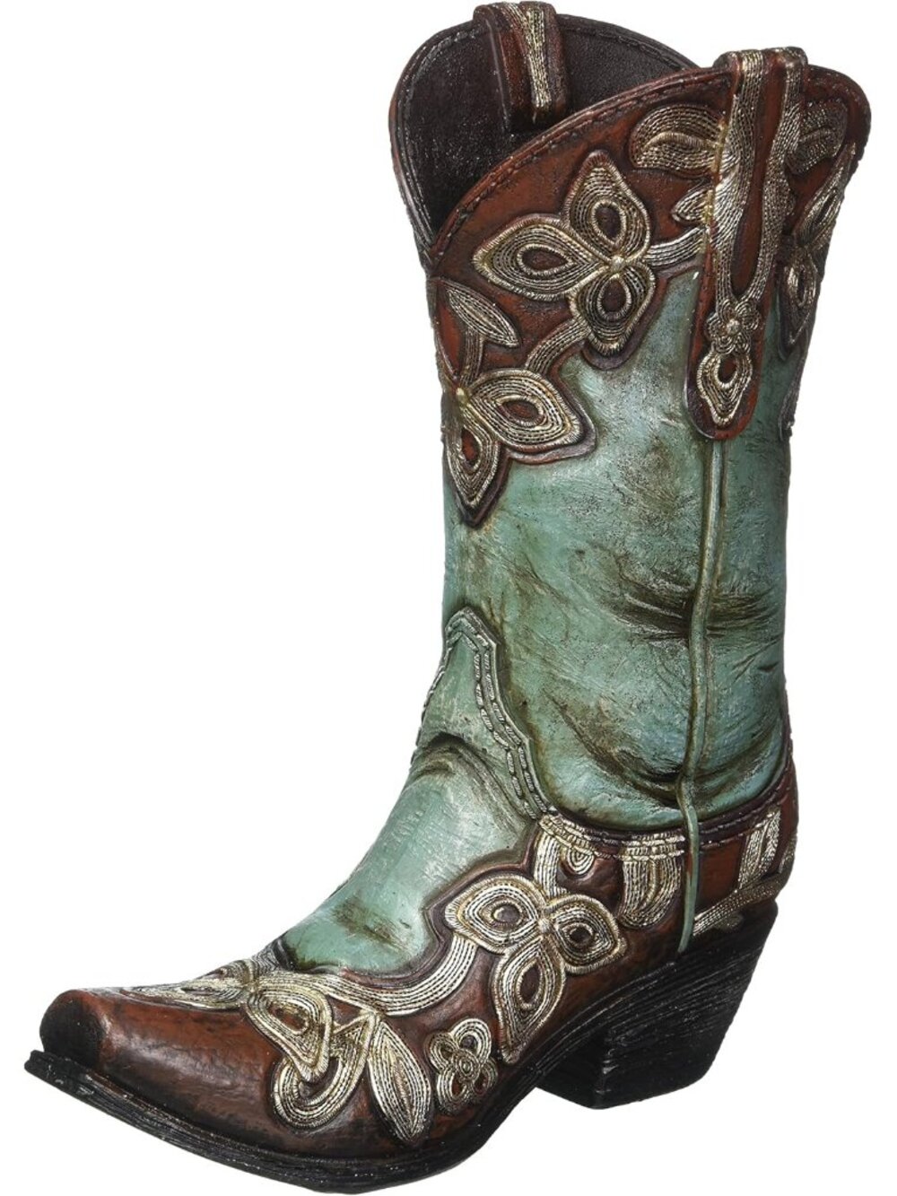 Turquoise Cowgirl Boot Vase